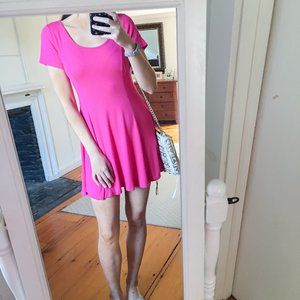 Hot Pink Acemi Swing Mini Dress